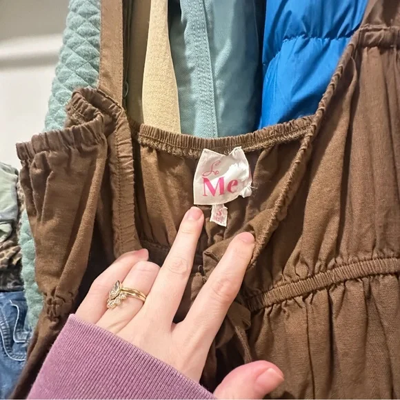 Brown jogger jumpsuit - Picture 2 of 6